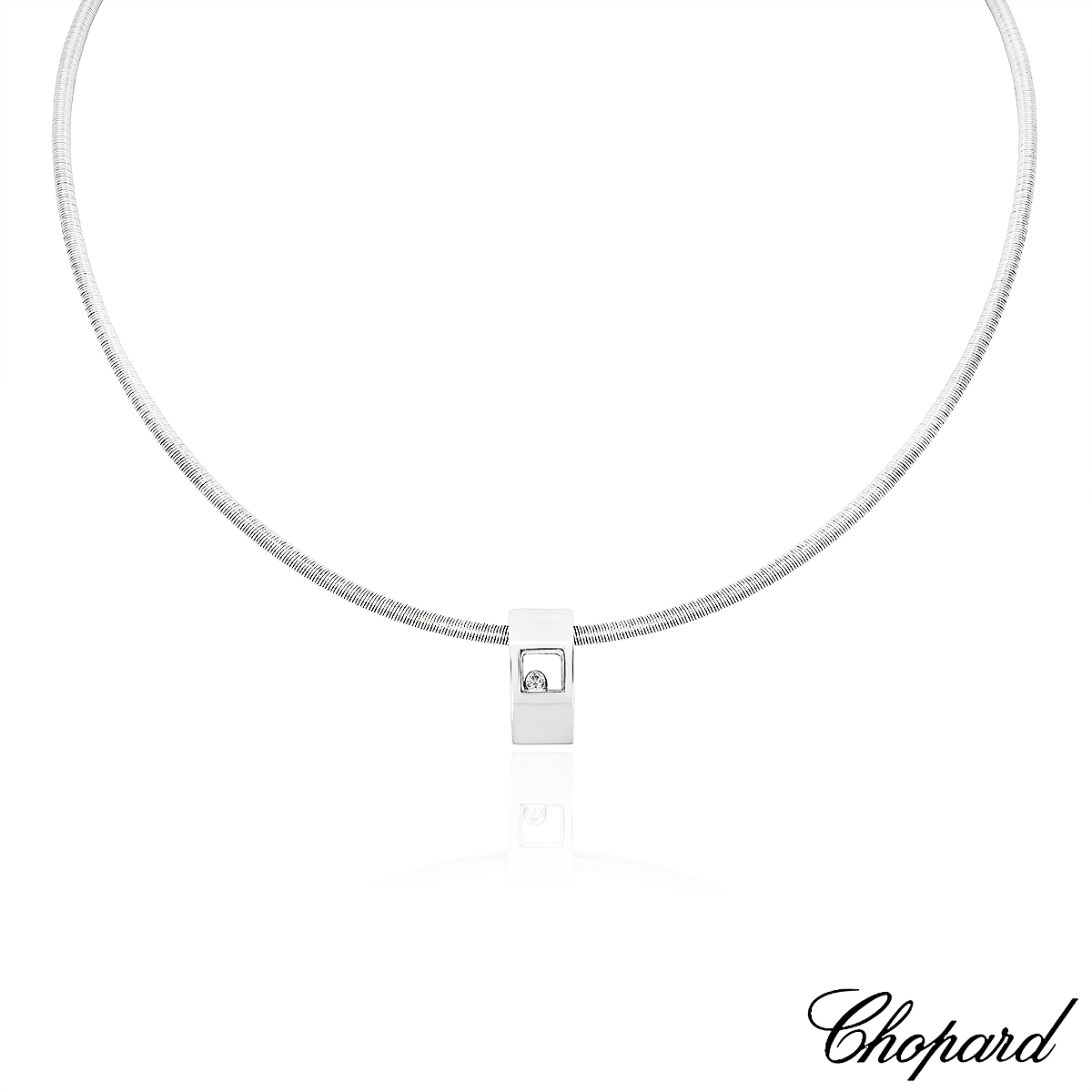 Chopard White Gold Happy Diamonds Pendant 79/3035-20